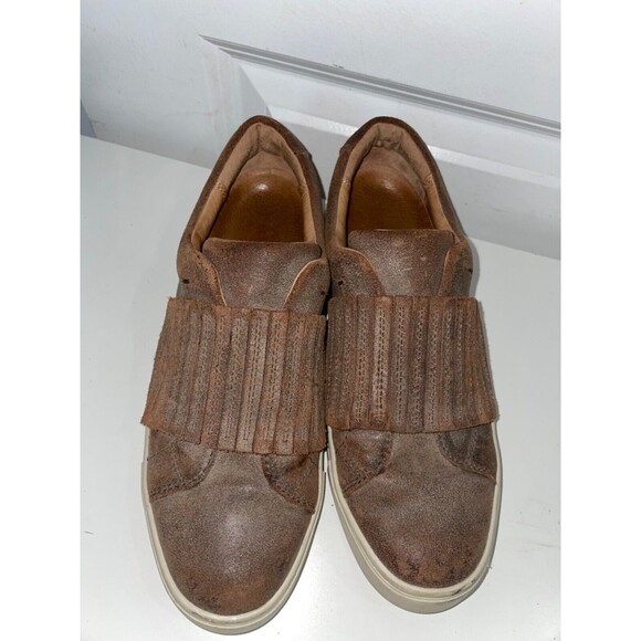 Frye Brown Leather Flats - Picture 4 of 11